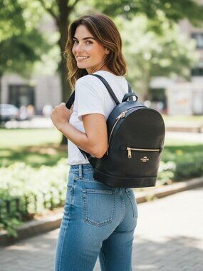 coach backpack women black COACH, Womens, Quilted Tabby Backpack, Black, One Size : Clothing, Shoes & Jewelry Refined pebble leather Inside zip cell phone and multifunction pockets Laptop compartment with zip closure Zip closure recycled polyester lining Top handle with 2 drop Outside zip pockets Adjustable shoulder straps Fits a 12 (zip compartment) or 13 (main compartment) laptop 10 3/4 (L) x 14 (H) x 5 1/4 (W) Style No. Coach - Brandclub - Coach